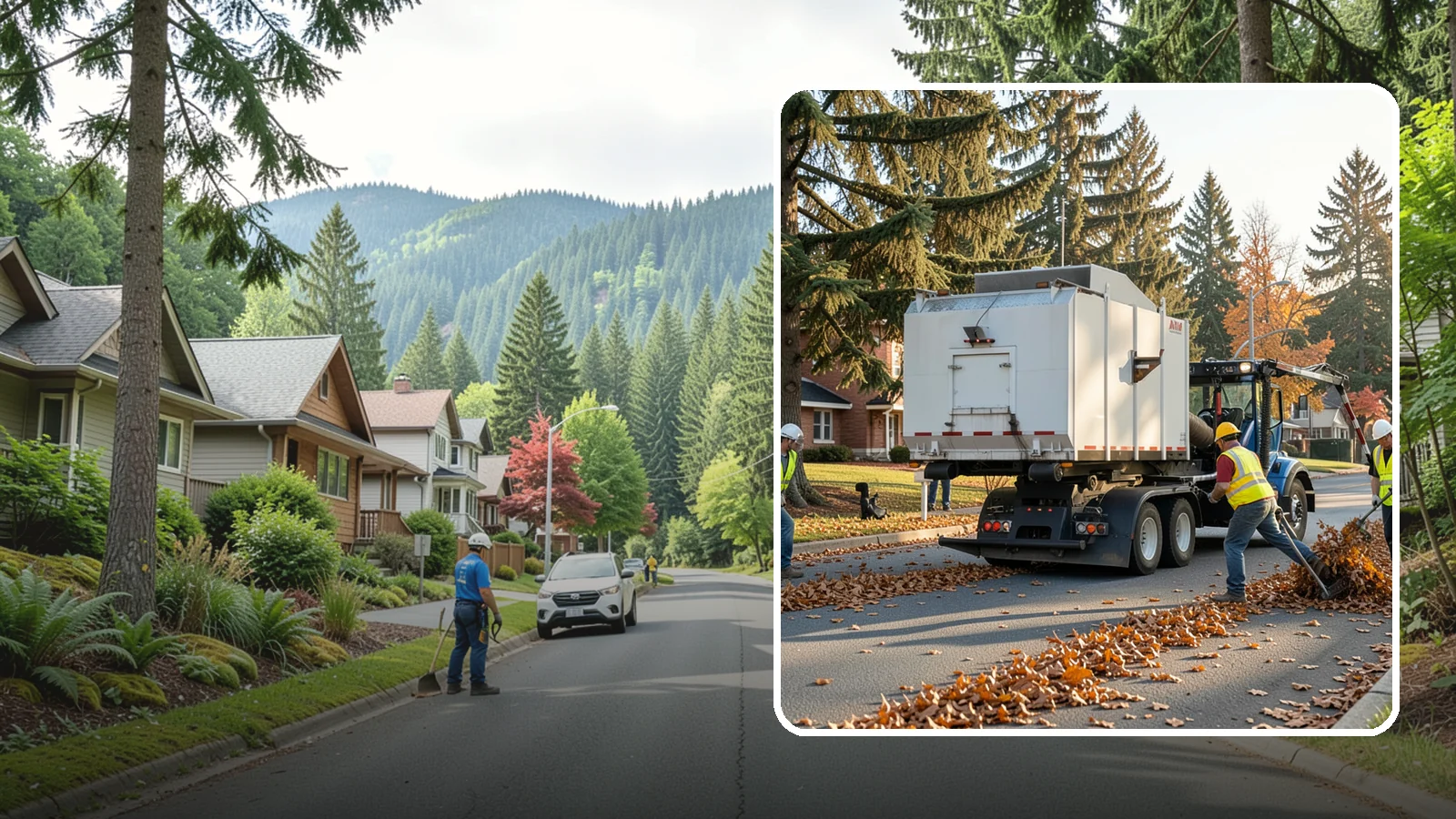 Leaf Collection in Darrington, Snohomish County, WA - Seasonal collection and removal of fallen leaves from streets, gutters, and public grounds.
