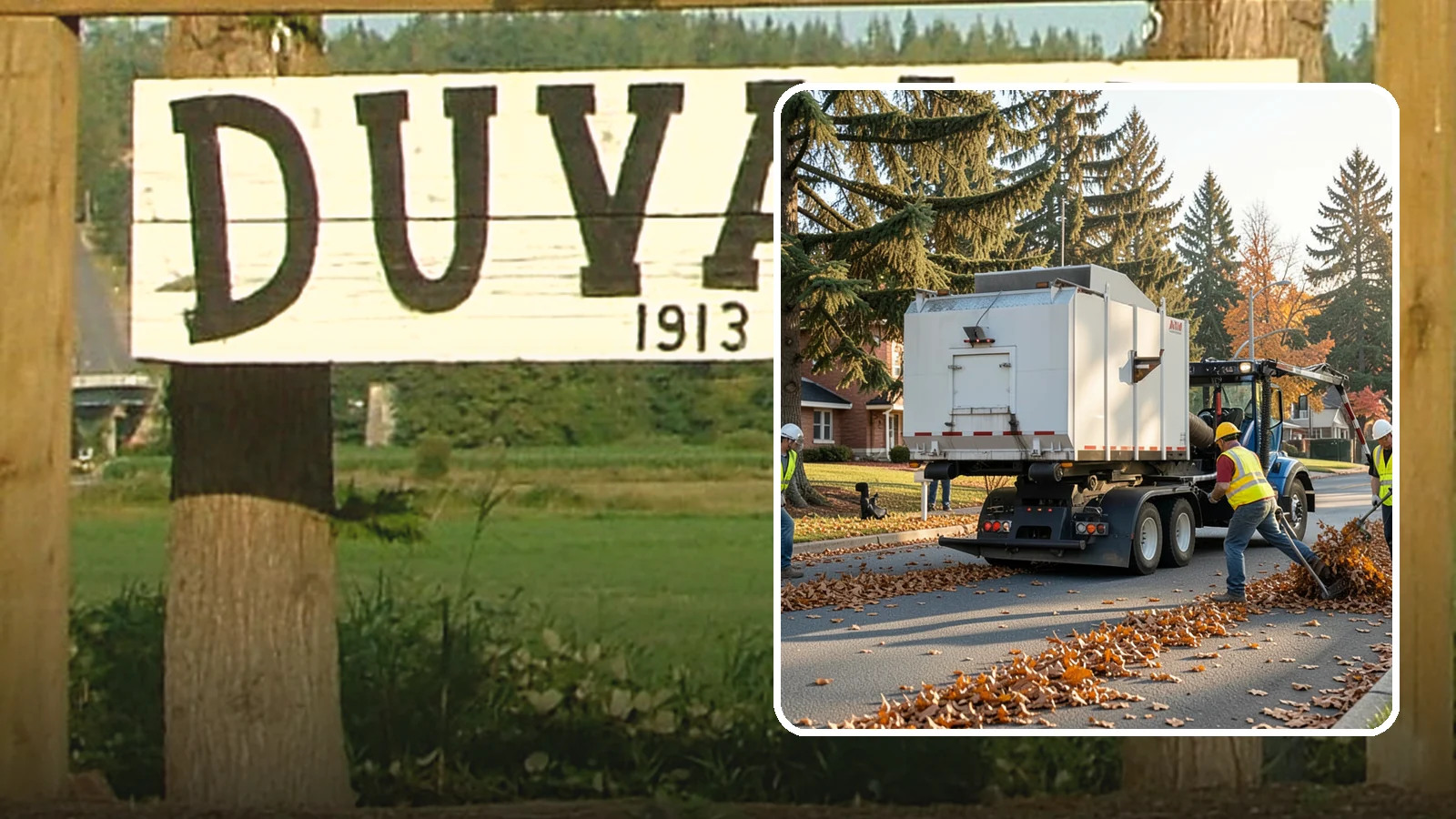 Leaf Collection in Duvall, King County, WA - Seasonal collection and removal of fallen leaves from streets, gutters, and public grounds.