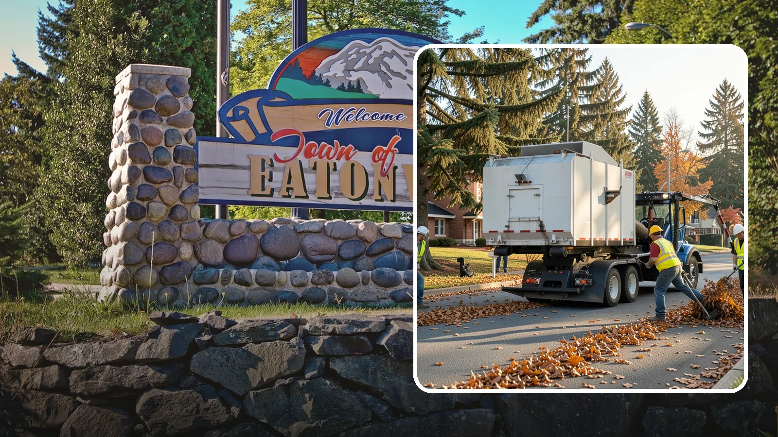 Leaf Collection in Eatonville, Pierce County, WA - Seasonal collection and removal of fallen leaves from streets, gutters, and public grounds.