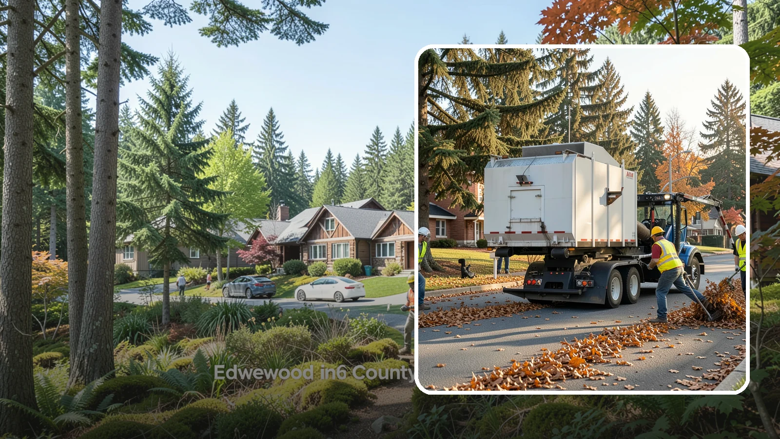 Leaf Collection in Edgewood, Pierce County, WA - Seasonal collection and removal of fallen leaves from streets, gutters, and public grounds.