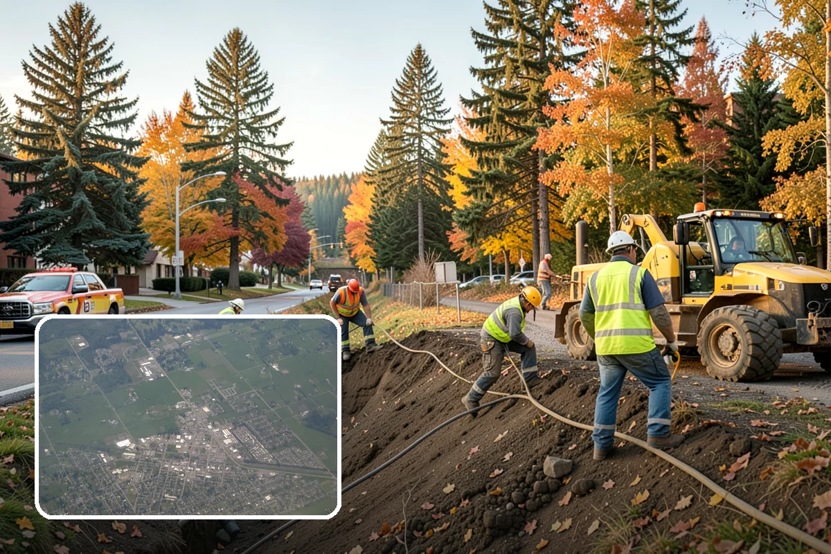 Leaf Collection in Enumclaw, King County, WA - Clear gutters and catch basins
