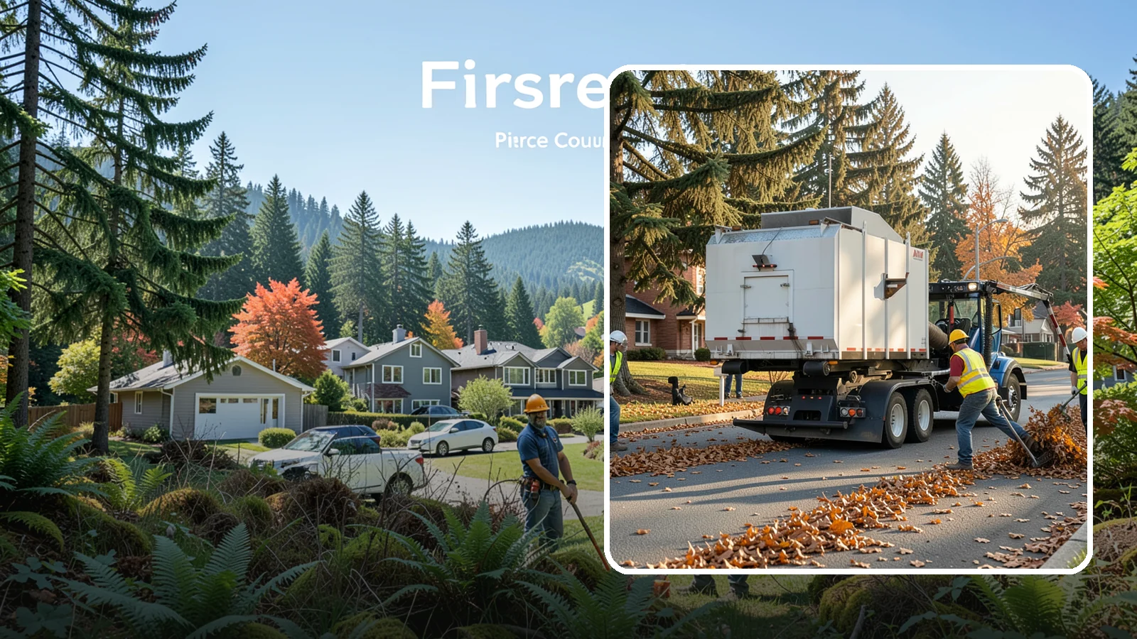 Leaf Collection in Fircrest, Pierce County, WA - Seasonal collection and removal of fallen leaves from streets, gutters, and public grounds.