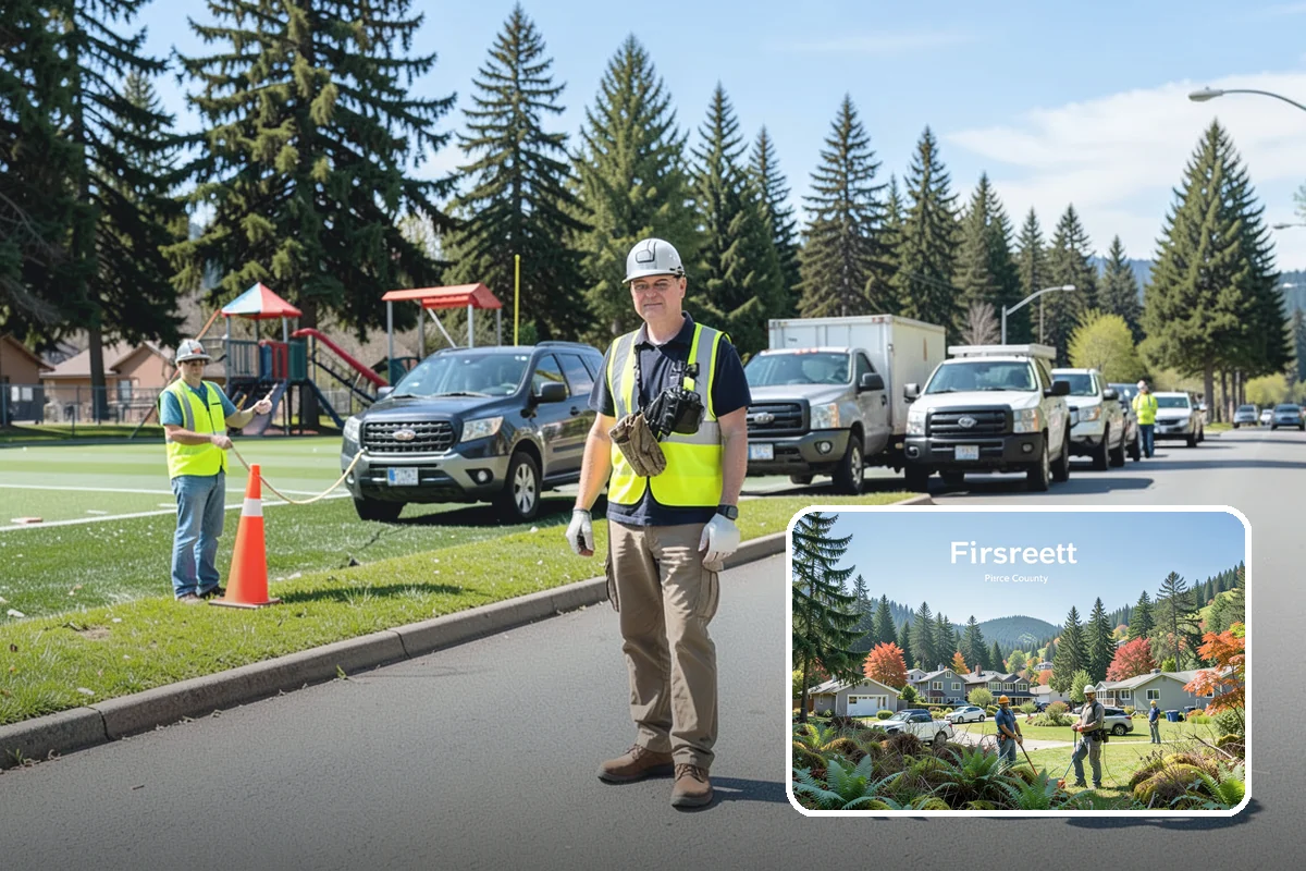 Leaf Collection in Fircrest, Pierce County, WA - Clear gutters and catch basins