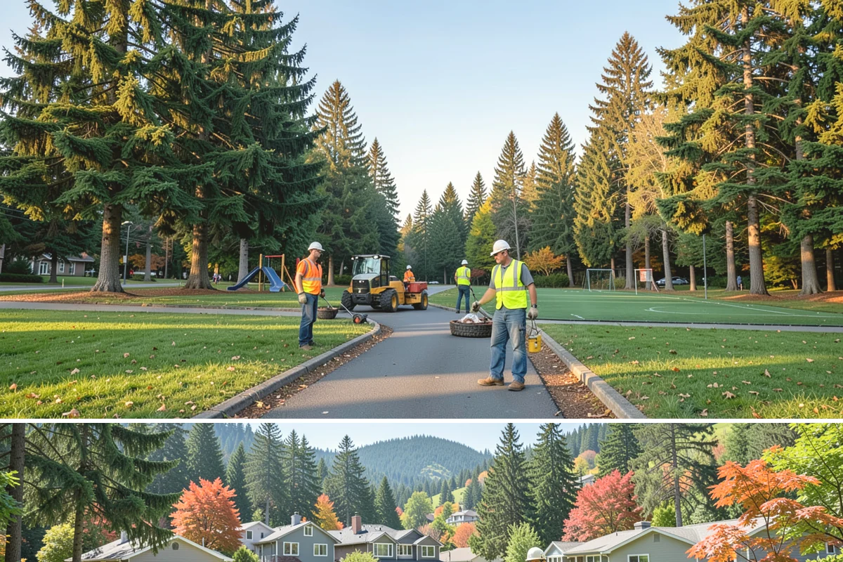 Leaf Collection in Fircrest, Pierce County, WA - This service runs through the fall leaf-drop window, typically October into December in Western Washington.