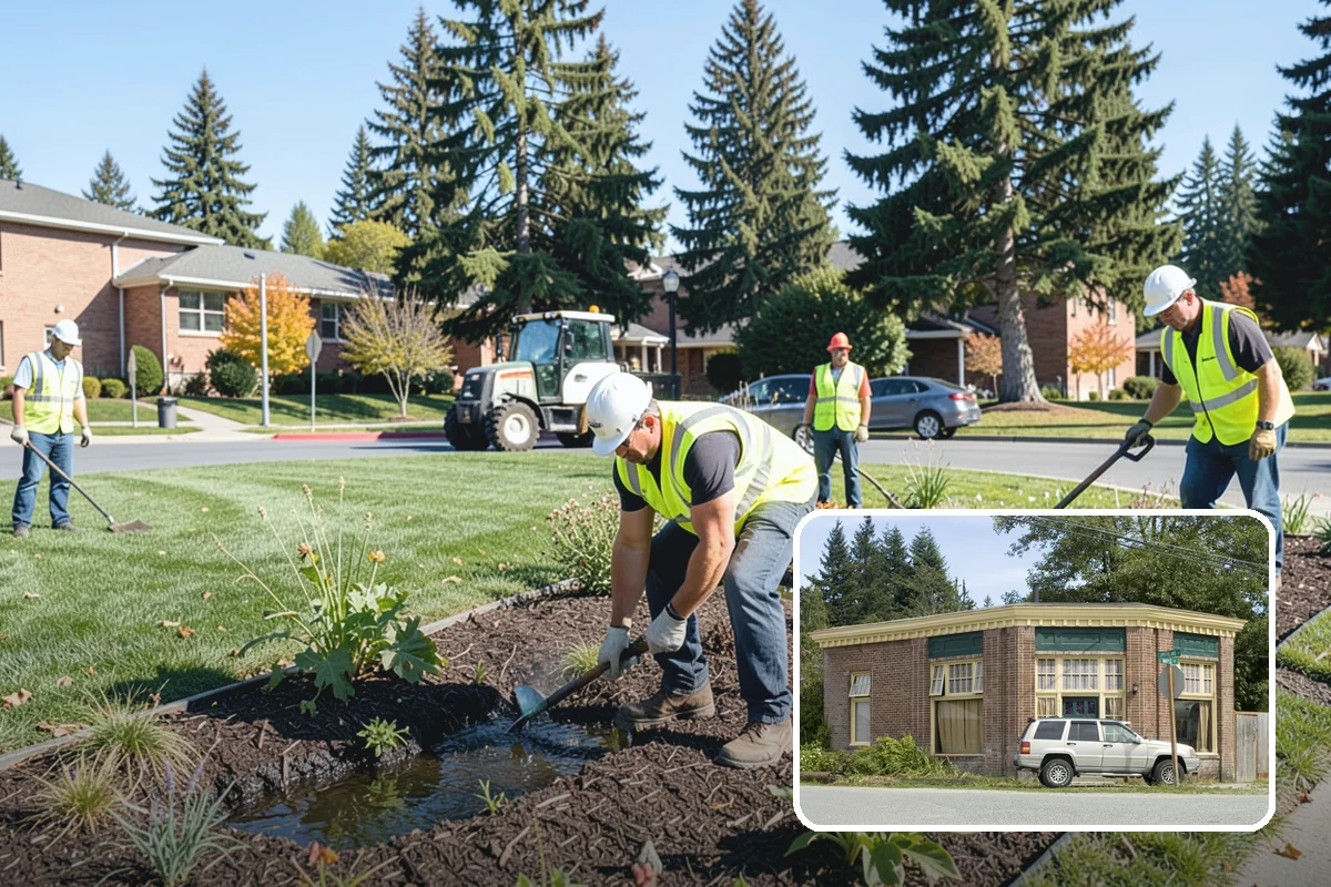 Leaf Collection in Hamilton, Skagit County, WA - Clear gutters and catch basins