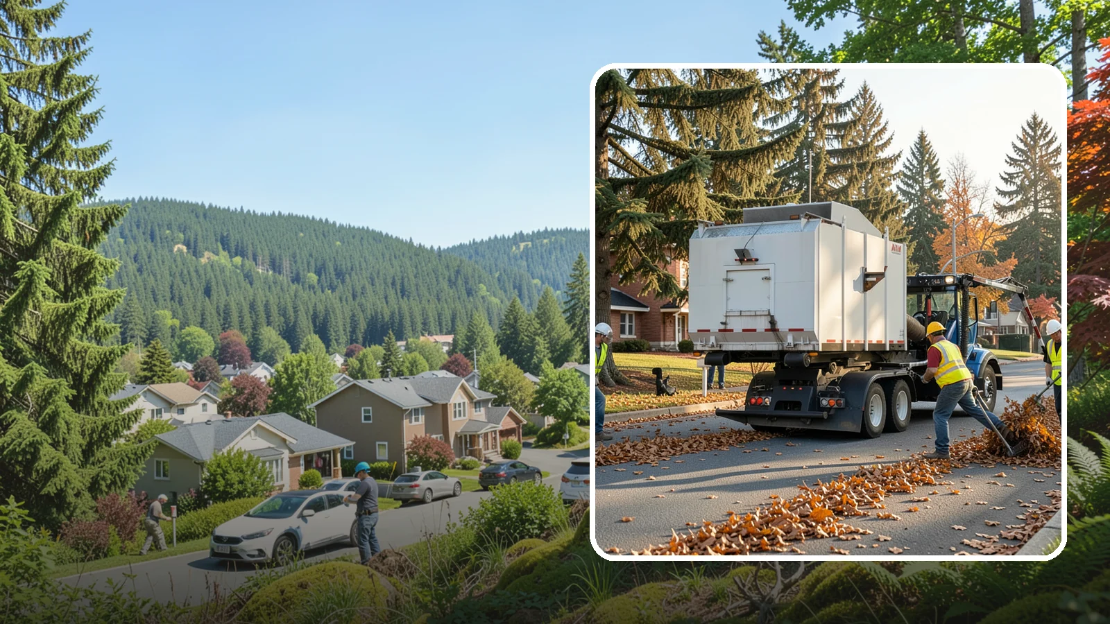 Leaf Collection in Index, Snohomish County, WA - Seasonal collection and removal of fallen leaves from streets, gutters, and public grounds.