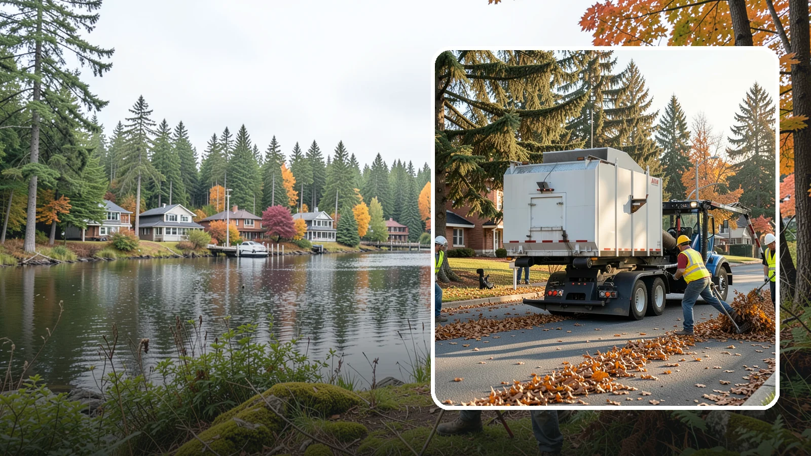Leaf Collection in La Conner, Skagit County, WA - Seasonal collection and removal of fallen leaves from streets, gutters, and public grounds.