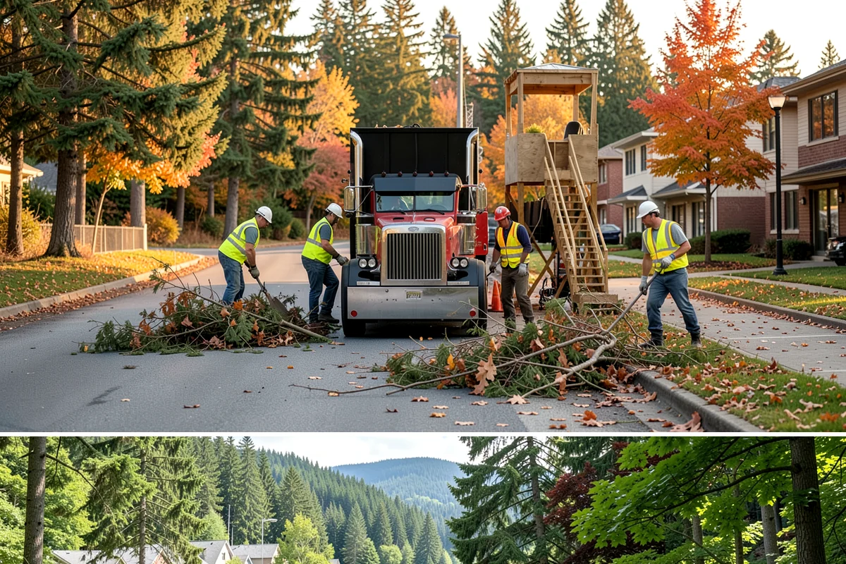 Leaf Collection in Lake Forest Park, King County, WA - This service runs through the fall leaf-drop window, typically October into December in Western Washington.