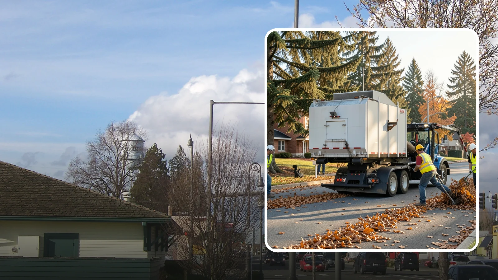 Leaf Collection in Marysville, Snohomish County, WA - Seasonal collection and removal of fallen leaves from streets, gutters, and public grounds.