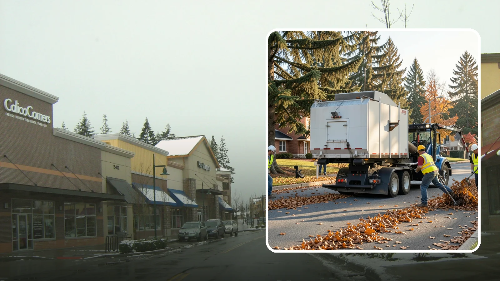Leaf Collection in Mill Creek, Snohomish County, WA - Seasonal collection and removal of fallen leaves from streets, gutters, and public grounds.