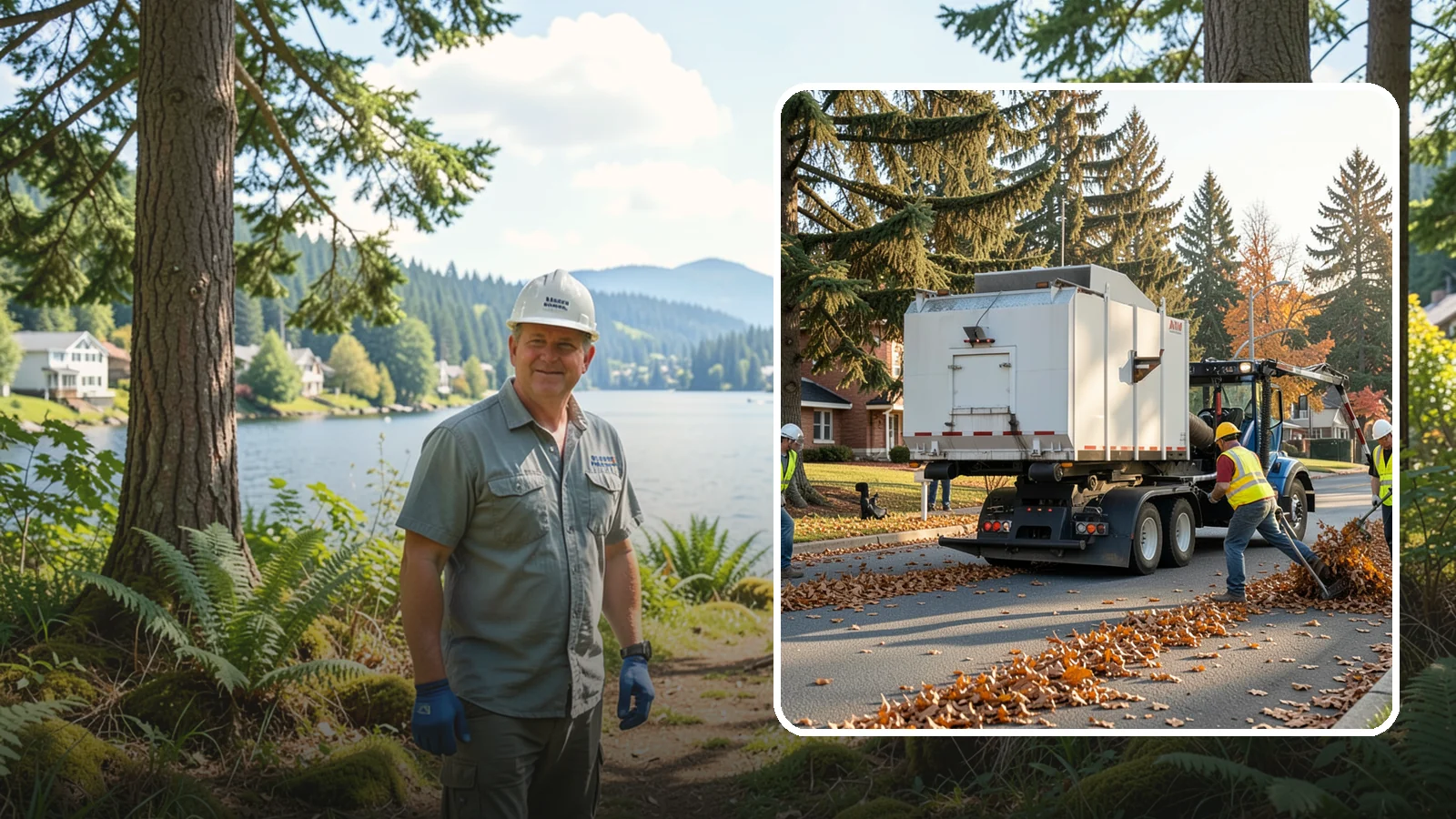 Leaf Collection in Milton, King County, WA - Seasonal collection and removal of fallen leaves from streets, gutters, and public grounds.