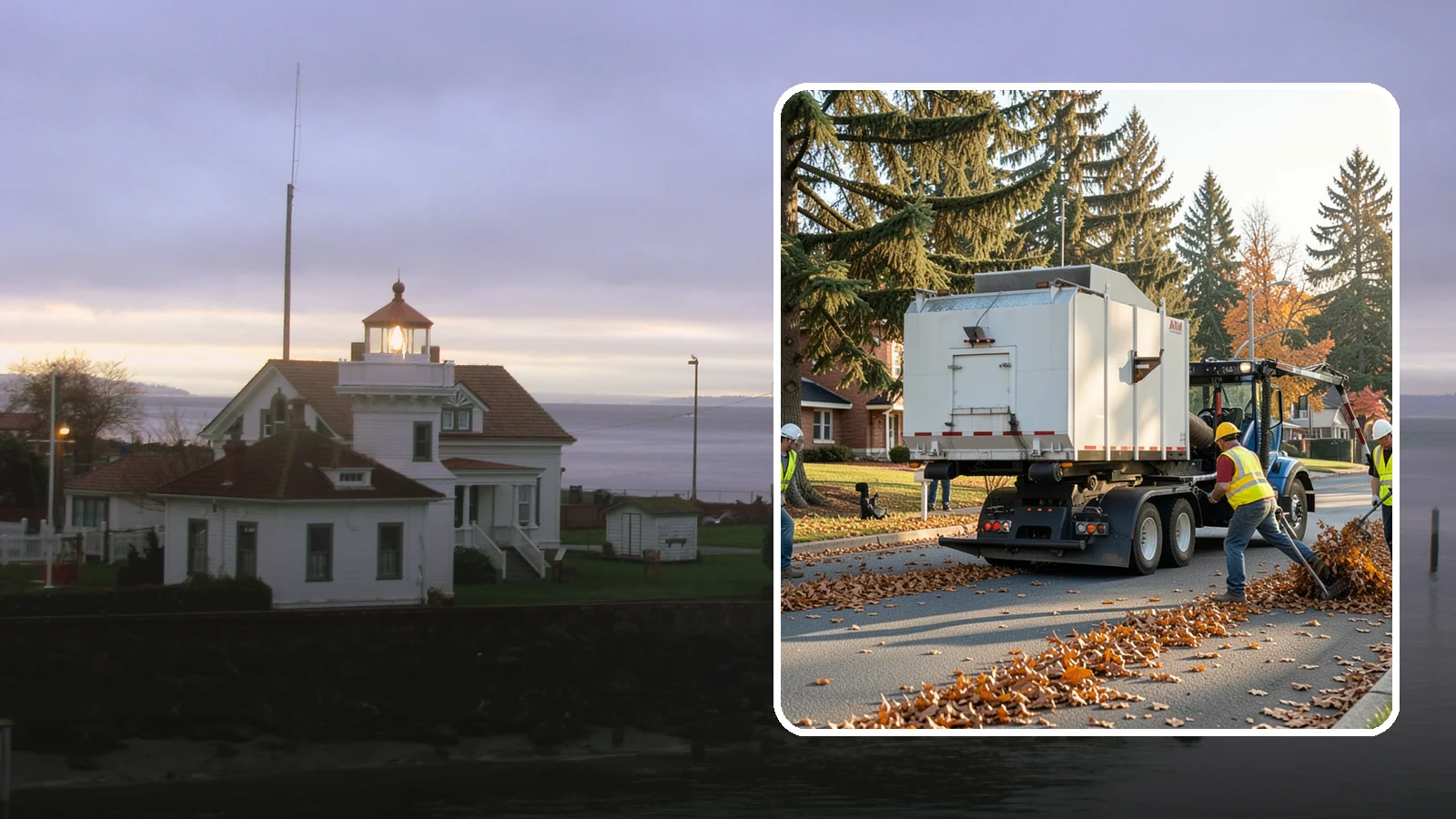 Leaf Collection in Mukilteo, Snohomish County, WA - Seasonal collection and removal of fallen leaves from streets, gutters, and public grounds.