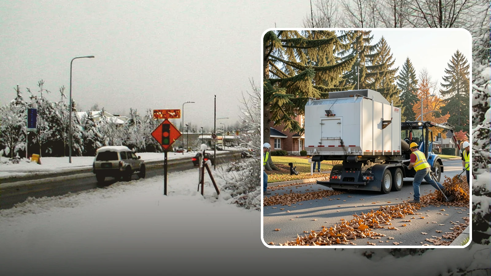 Leaf Collection in Newcastle, King County, WA - Seasonal collection and removal of fallen leaves from streets, gutters, and public grounds.