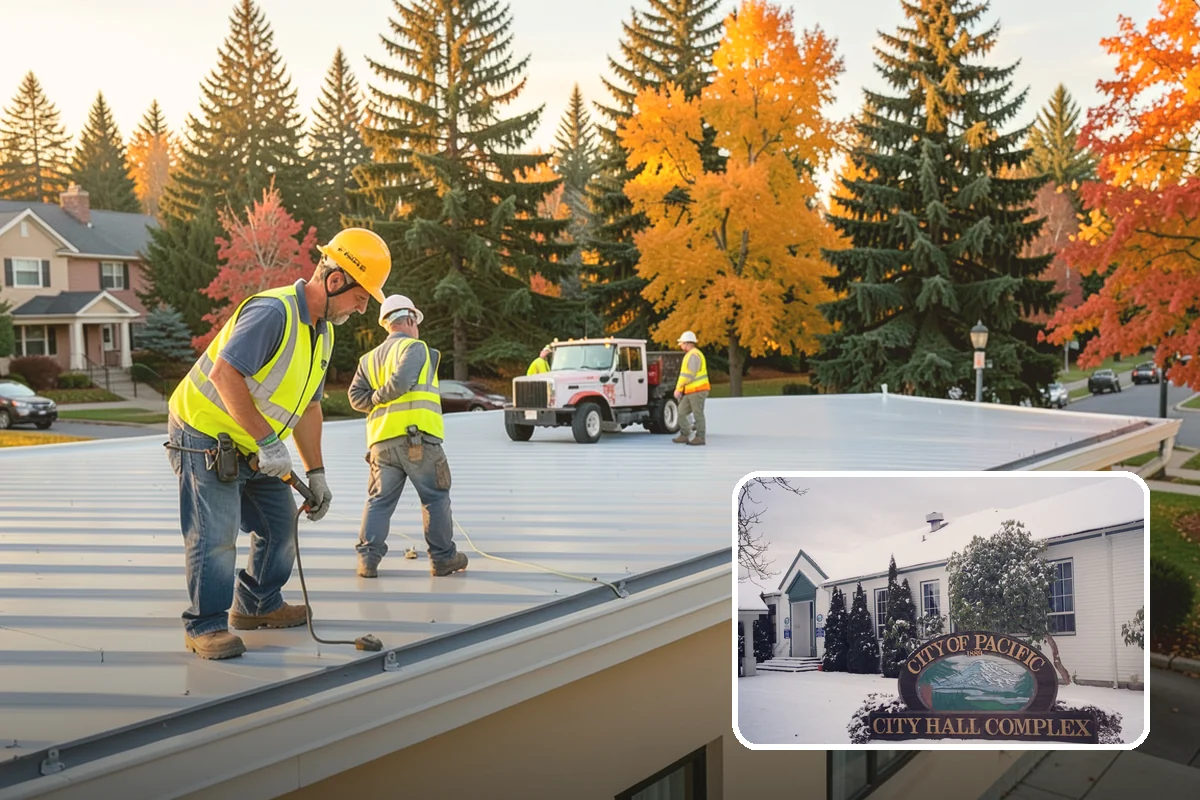 Leaf Collection in Pacific, King County, WA - Clear gutters and catch basins