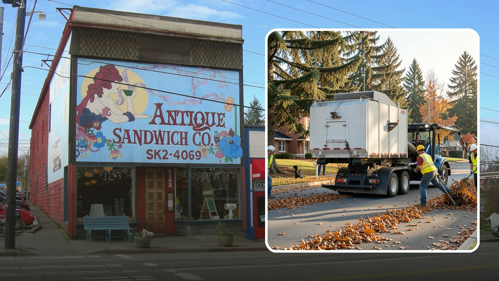 Leaf Collection in Ruston, Pierce County, WA - Seasonal collection and removal of fallen leaves from streets, gutters, and public grounds.