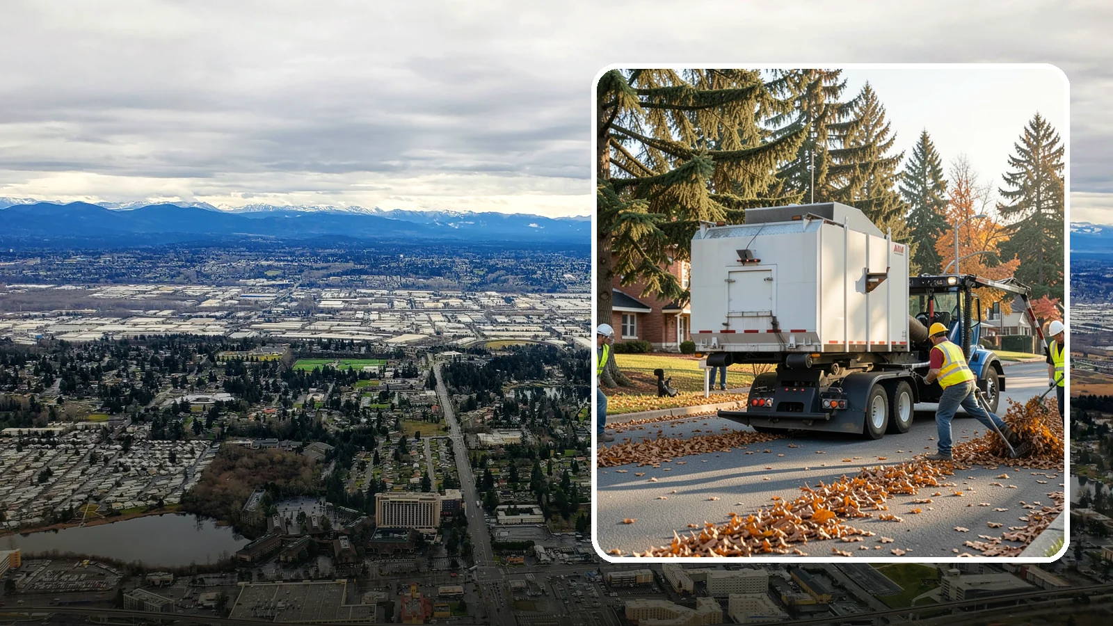 Leaf Collection in SeaTac, King County, WA - Seasonal collection and removal of fallen leaves from streets, gutters, and public grounds.