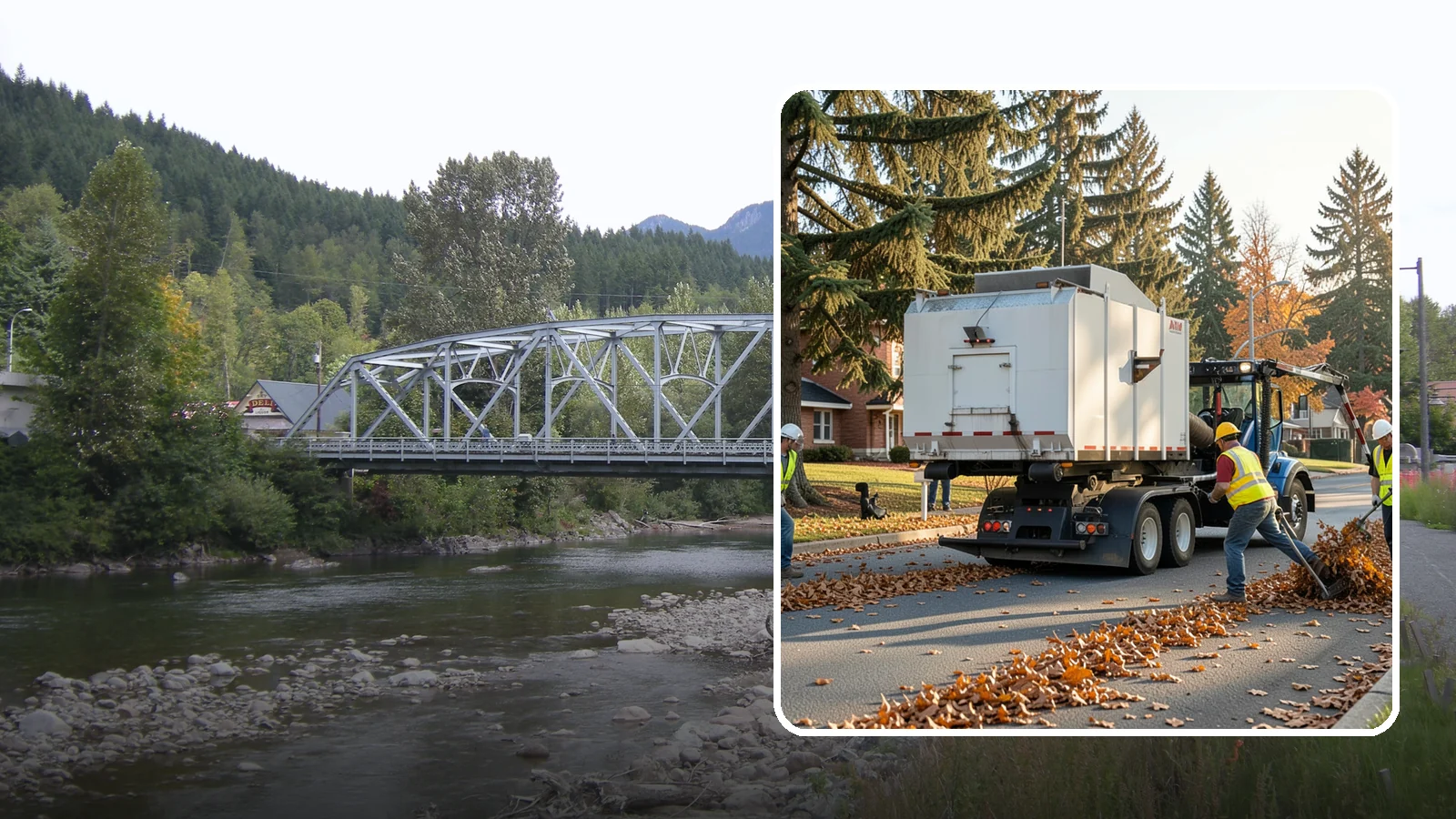 Leaf Collection in Skykomish, King County, WA - Seasonal collection and removal of fallen leaves from streets, gutters, and public grounds.