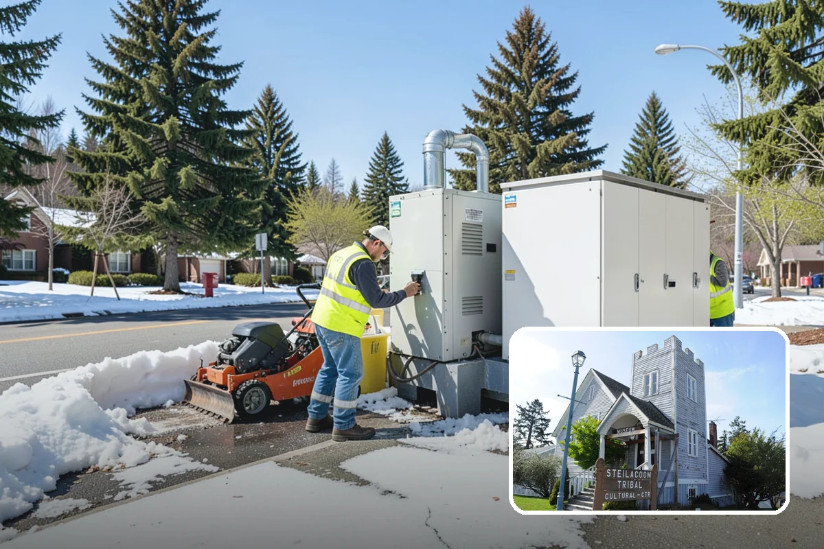 Leaf Collection in Steilacoom, Pierce County, WA - Clear gutters and catch basins
