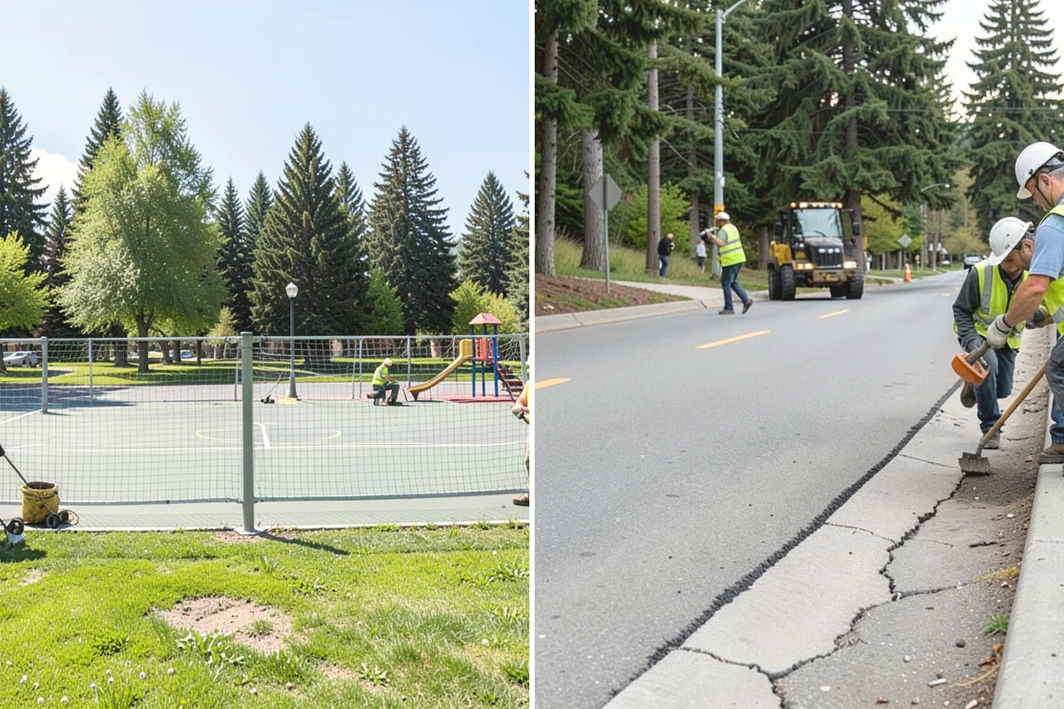 Leaf Collection in Steilacoom, Pierce County, WA - Set collection routes for the leaf season