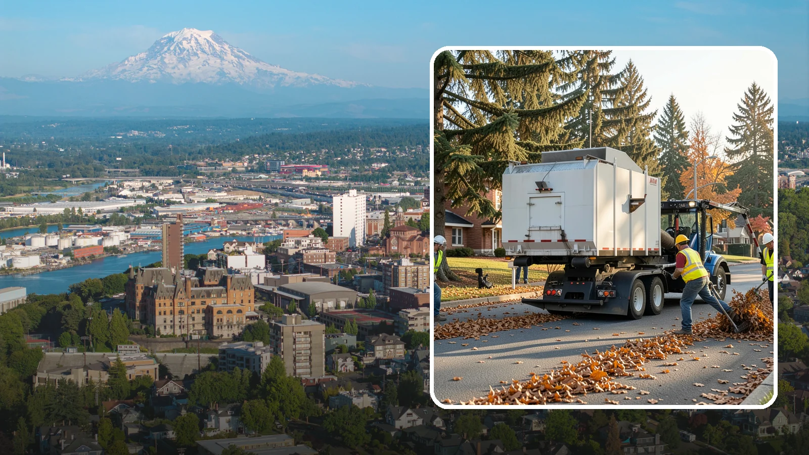 Leaf Collection in Tacoma, Pierce County, WA - Seasonal collection and removal of fallen leaves from streets, gutters, and public grounds.