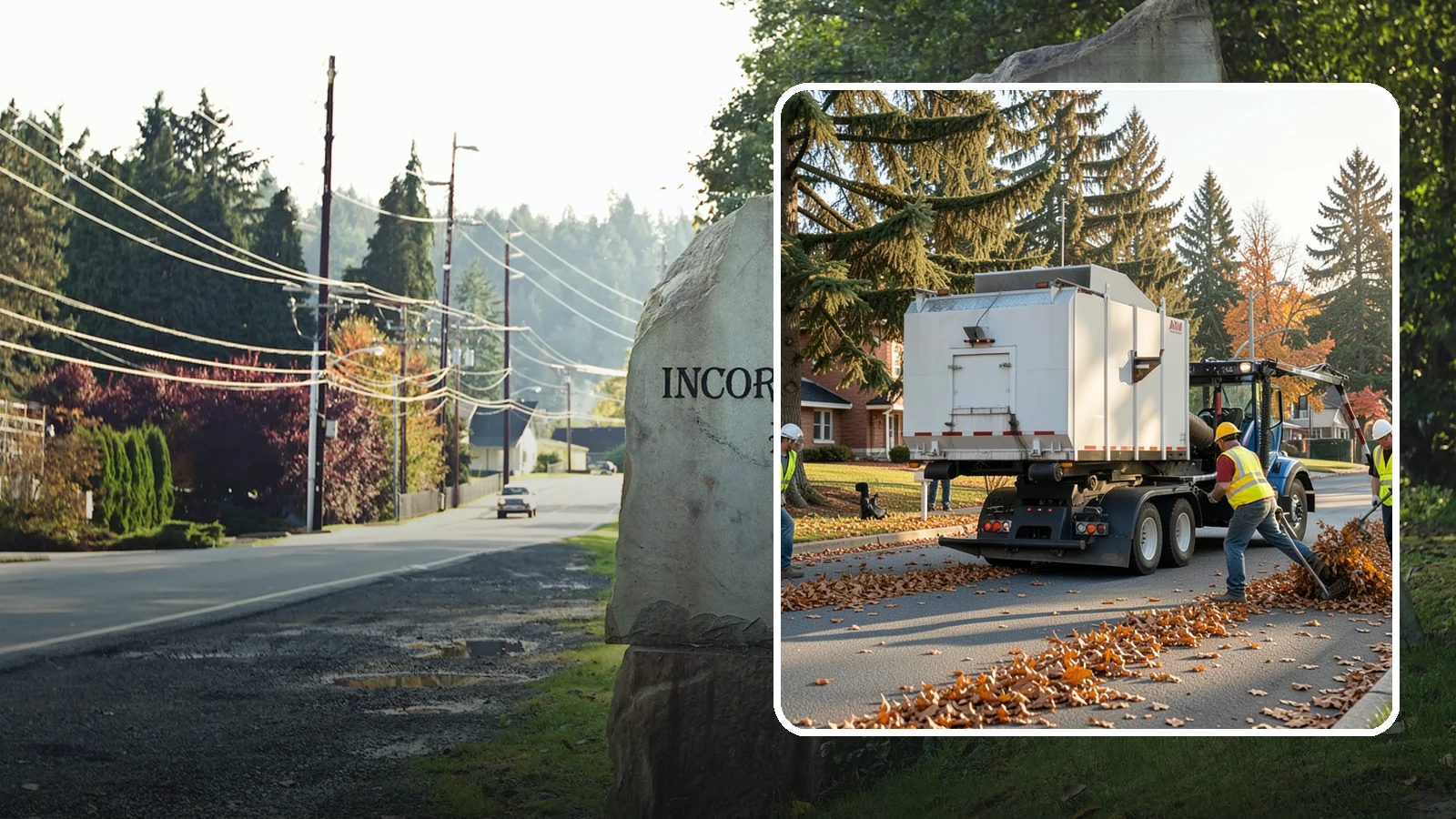 Leaf Collection in Wilkeson, Pierce County, WA - Seasonal collection and removal of fallen leaves from streets, gutters, and public grounds.