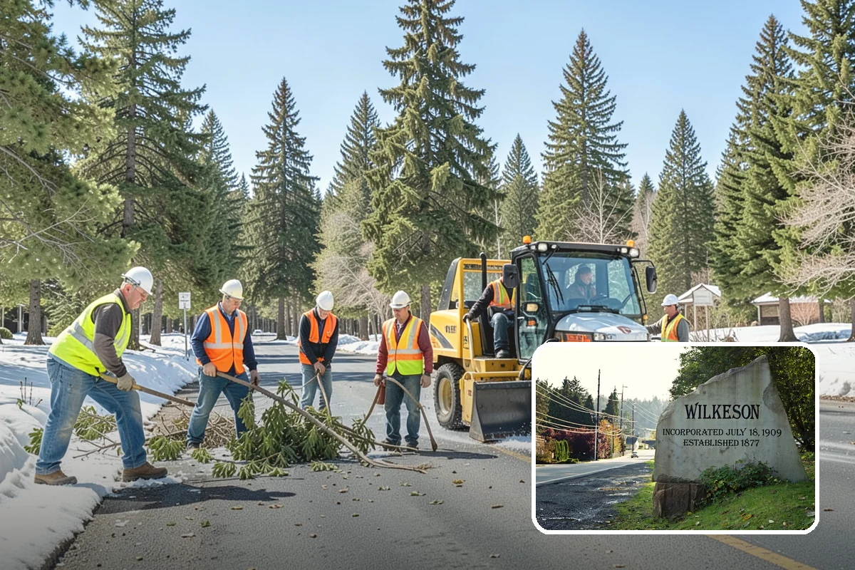 Leaf Collection in Wilkeson, Pierce County, WA - Clear gutters and catch basins