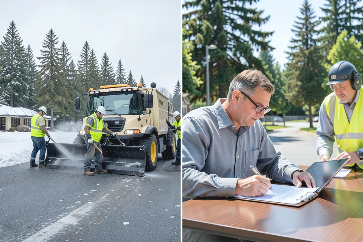 Leaf Collection in Wilkeson, Pierce County, WA - Set collection routes for the leaf season