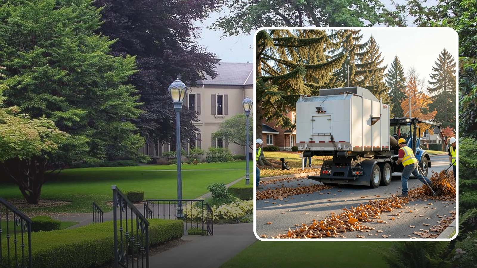 Leaf Collection in Woodinville, King County, WA - Seasonal collection and removal of fallen leaves from streets, gutters, and public grounds.