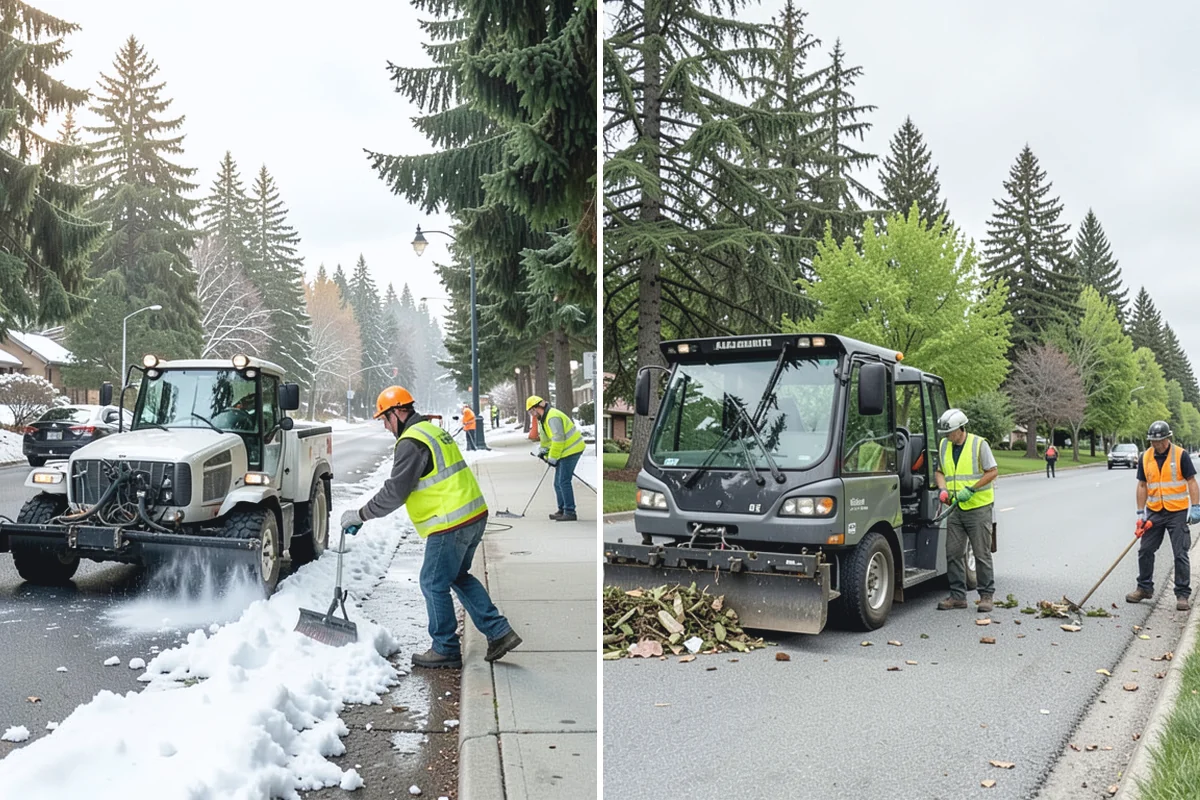 Leaf Collection in Woodinville, King County, WA - Set collection routes for the leaf season