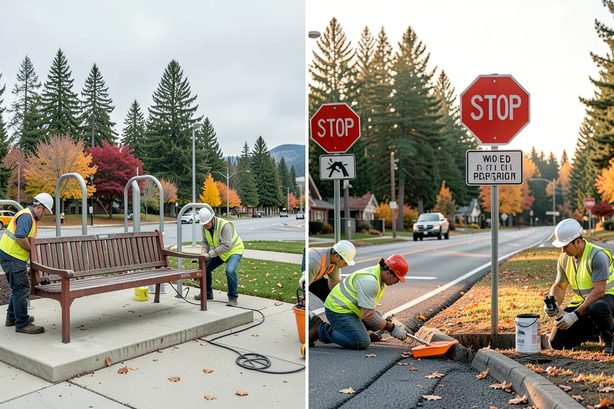 Leaf Removal Program in Federal Way, King County, WA - Divide the jurisdiction into collection zones