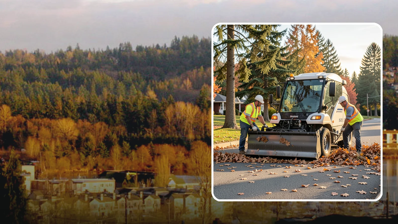 Leaf Removal Program in Kenmore, King County, WA - A managed seasonal program that schedules recurring leaf pickups across a jurisdiction.