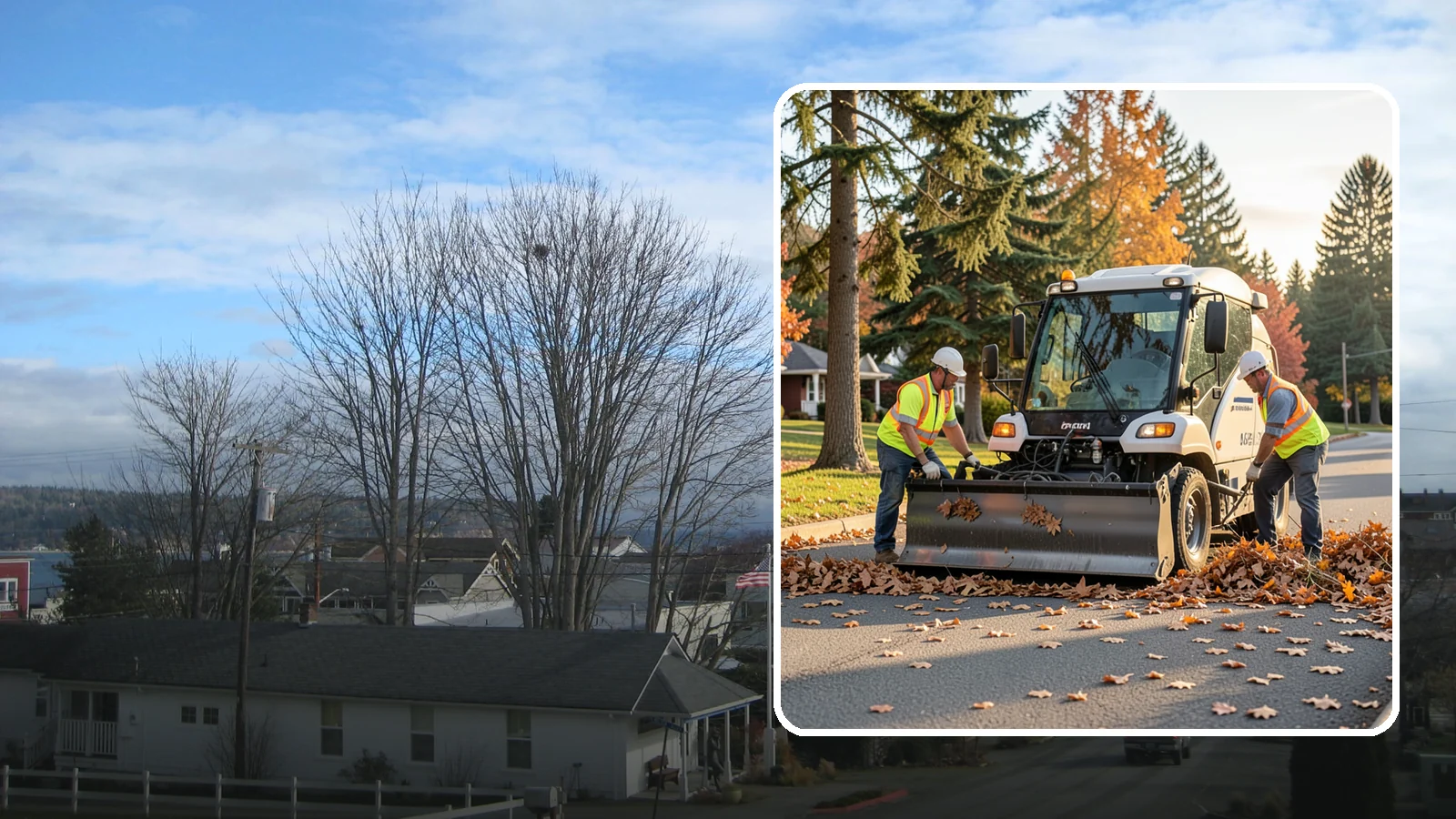 Leaf Removal Program in Langley, Island County, WA - A managed seasonal program that schedules recurring leaf pickups across a jurisdiction.