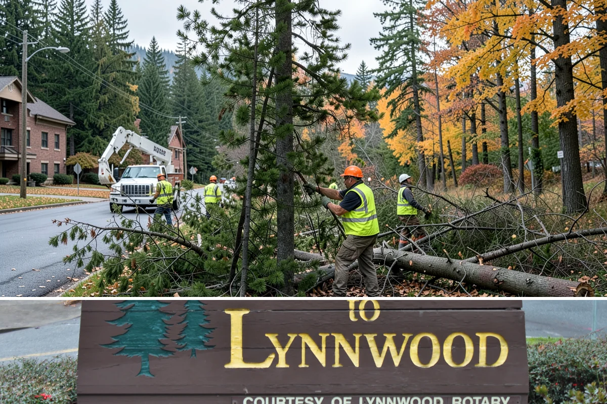 Leaf Removal Program in Lynnwood, Snohomish County, WA - The program is timed to the full autumn drop, with pass frequency peaking at the height of leaf fall.
