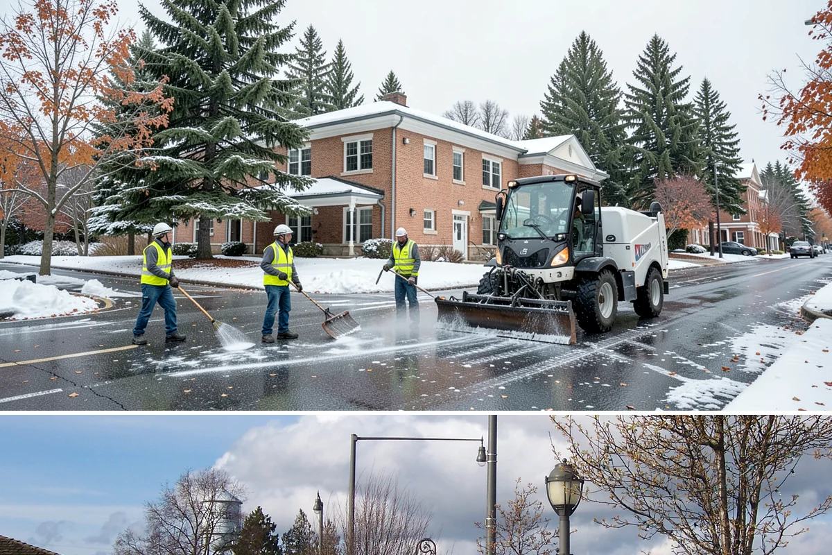 Leaf Removal Program in Marysville, Snohomish County, WA - The program is timed to the full autumn drop, with pass frequency peaking at the height of leaf fall.