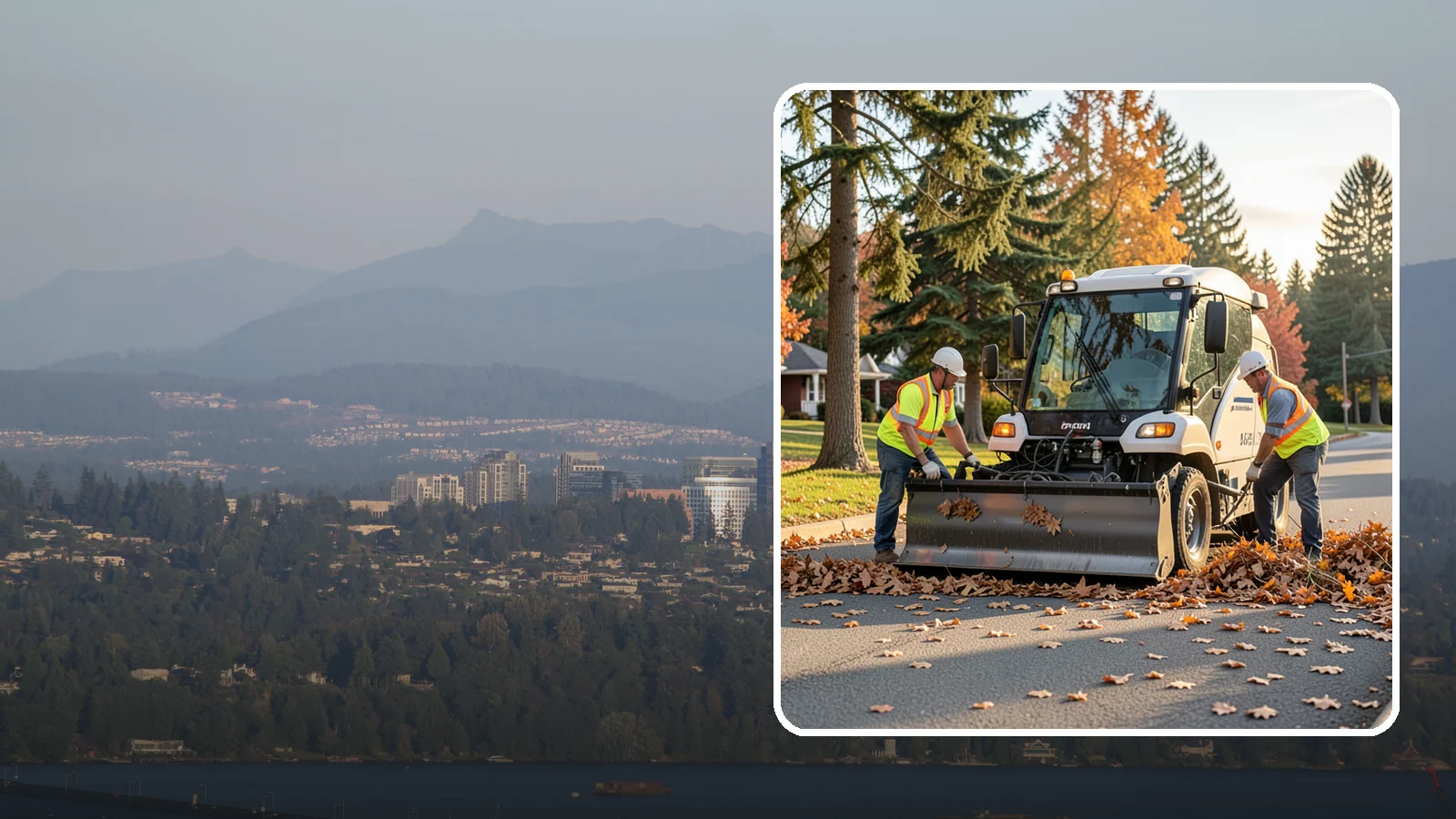 Leaf Removal Program in Medina, King County, WA - A managed seasonal program that schedules recurring leaf pickups across a jurisdiction.
