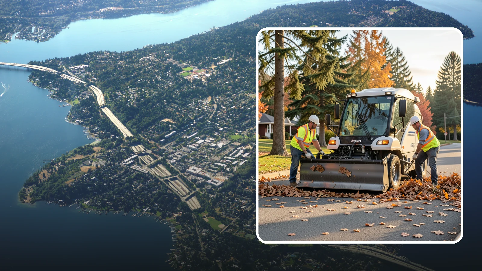 Leaf Removal Program in Mercer Island, King County, WA - A managed seasonal program that schedules recurring leaf pickups across a jurisdiction.