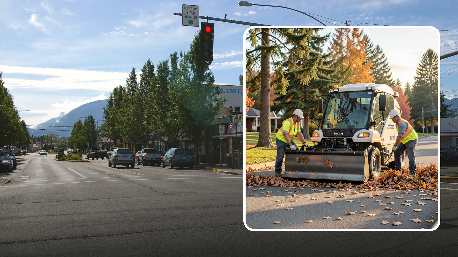 Leaf Removal Program in North Bend, King County, WA - A managed seasonal program that schedules recurring leaf pickups across a jurisdiction.