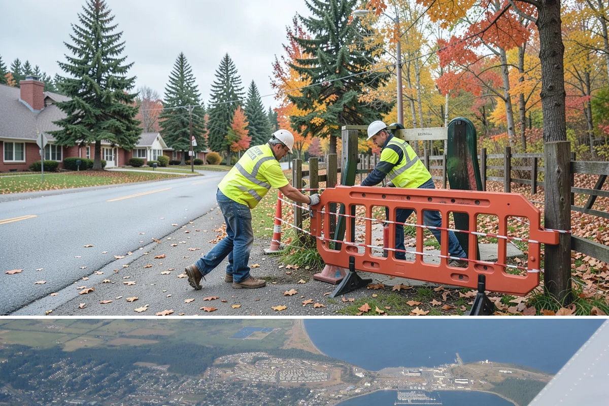 Leaf Removal Program in Oak Harbor, Island County, WA - The program is timed to the full autumn drop, with pass frequency peaking at the height of leaf fall.