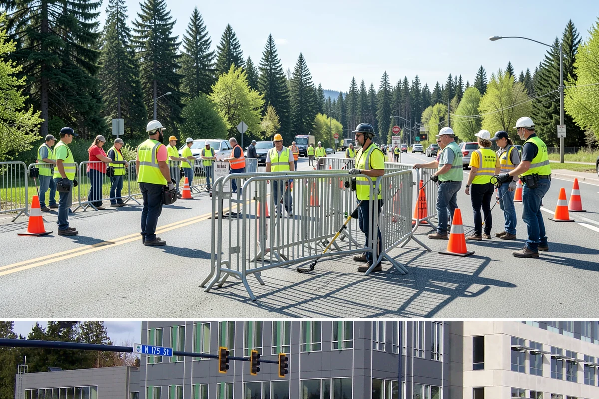 Leaf Removal Program in Shoreline, King County, WA - The program is timed to the full autumn drop, with pass frequency peaking at the height of leaf fall.