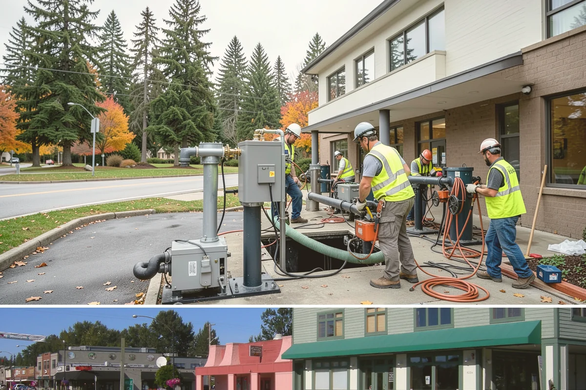 Leaf Removal Program in Snoqualmie, King County, WA - The program is timed to the full autumn drop, with pass frequency peaking at the height of leaf fall.