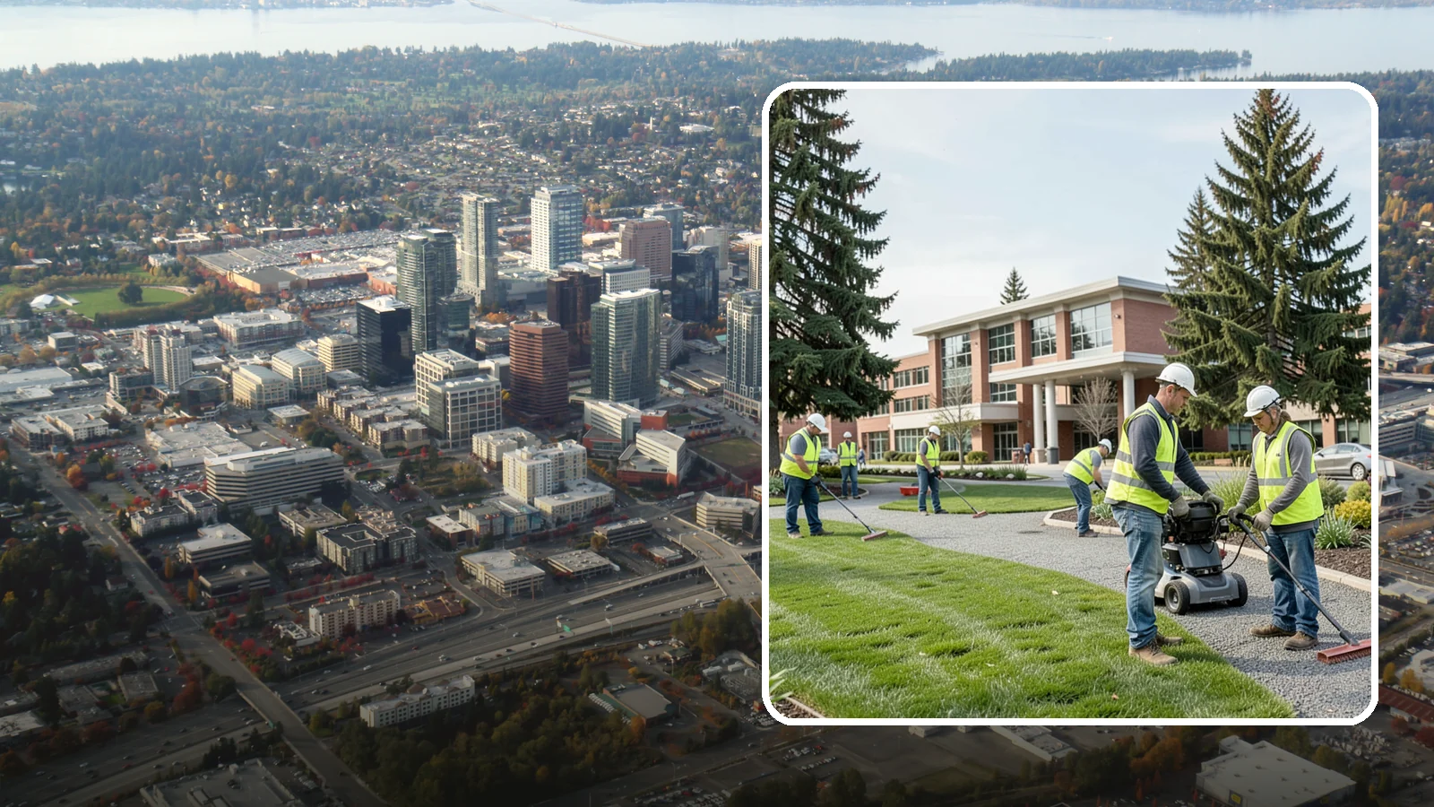 Library Grounds Maintenance in Bellevue, King County, WA - Grounds maintenance for public library branches and library district facilities throughout Western Washington.