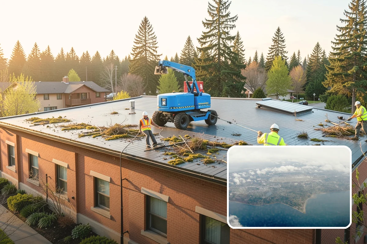 Library Grounds Maintenance in Burien, King County, WA - Inviting, hazard-free entrances for patrons of all ages