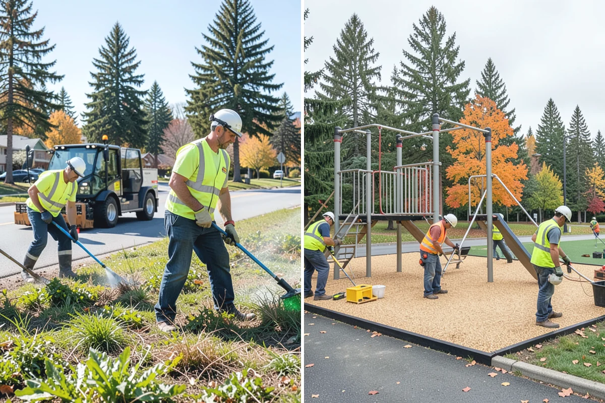 Library Grounds Maintenance in Des Moines, King County, WA - Review branch grounds and programming schedules with library staff