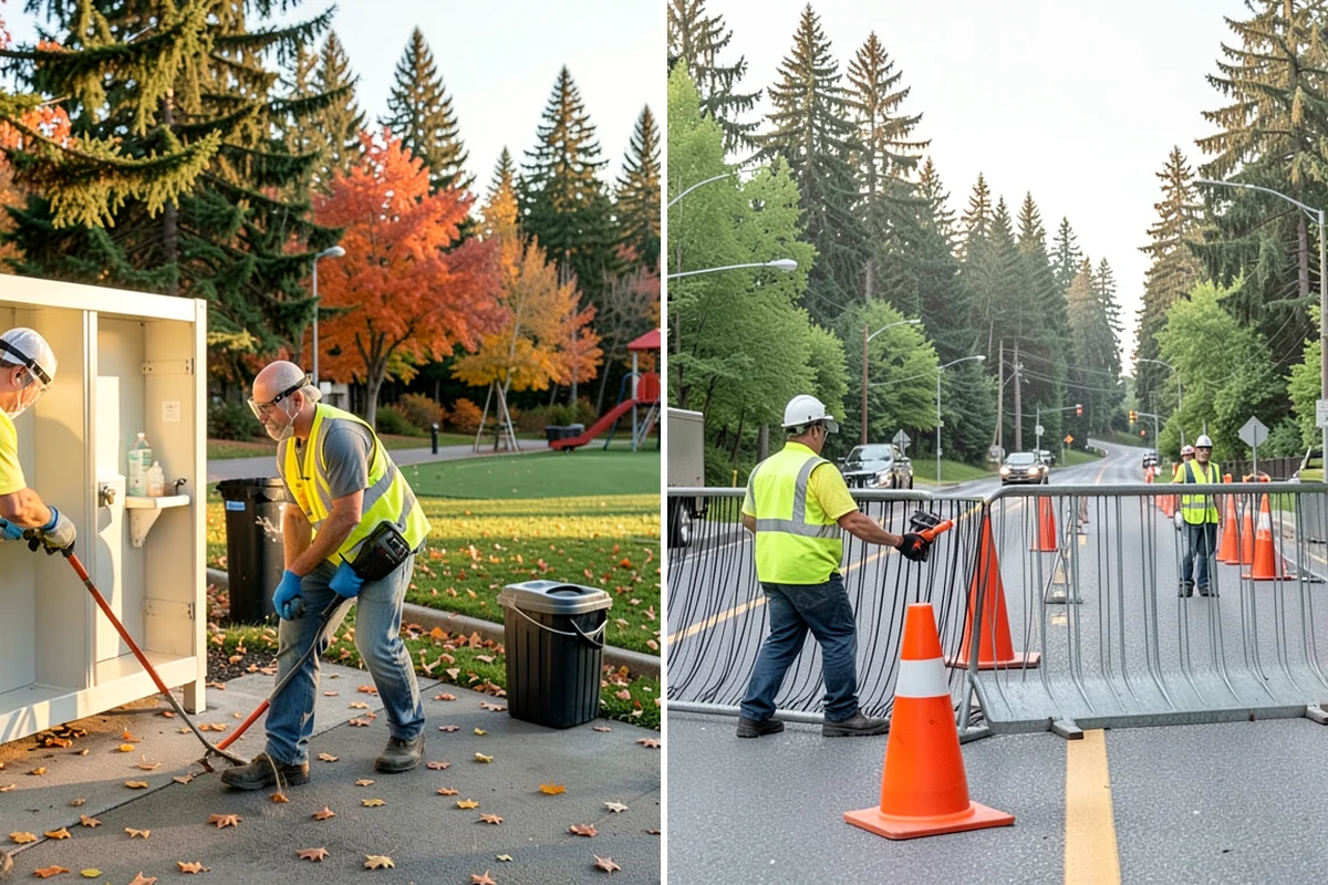 Library Grounds Maintenance in Fircrest, Pierce County, WA - Review branch grounds and programming schedules with library staff