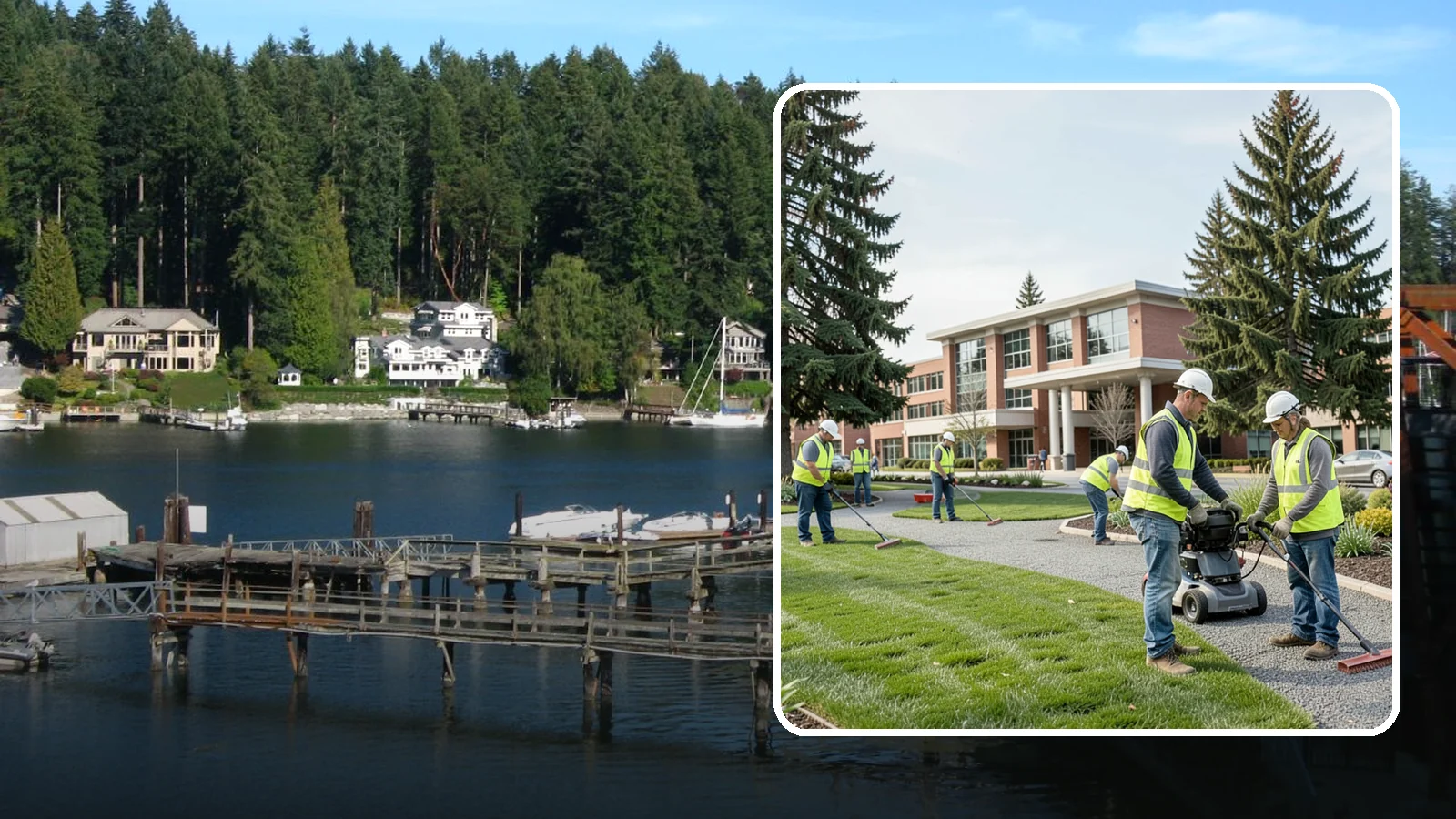 Library Grounds Maintenance in Gig Harbor, Pierce County, WA - Grounds maintenance for public library branches and library district facilities throughout Western Washington.