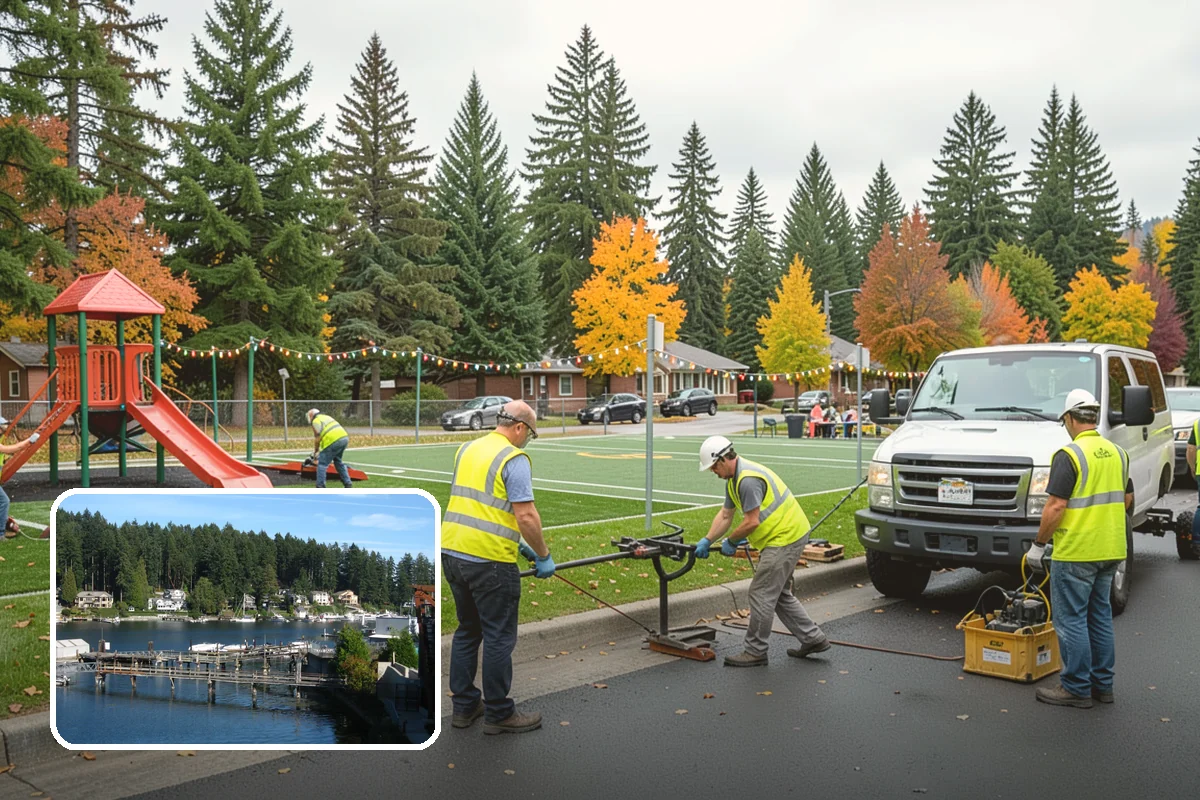 Library Grounds Maintenance in Gig Harbor, Pierce County, WA - Inviting, hazard-free entrances for patrons of all ages