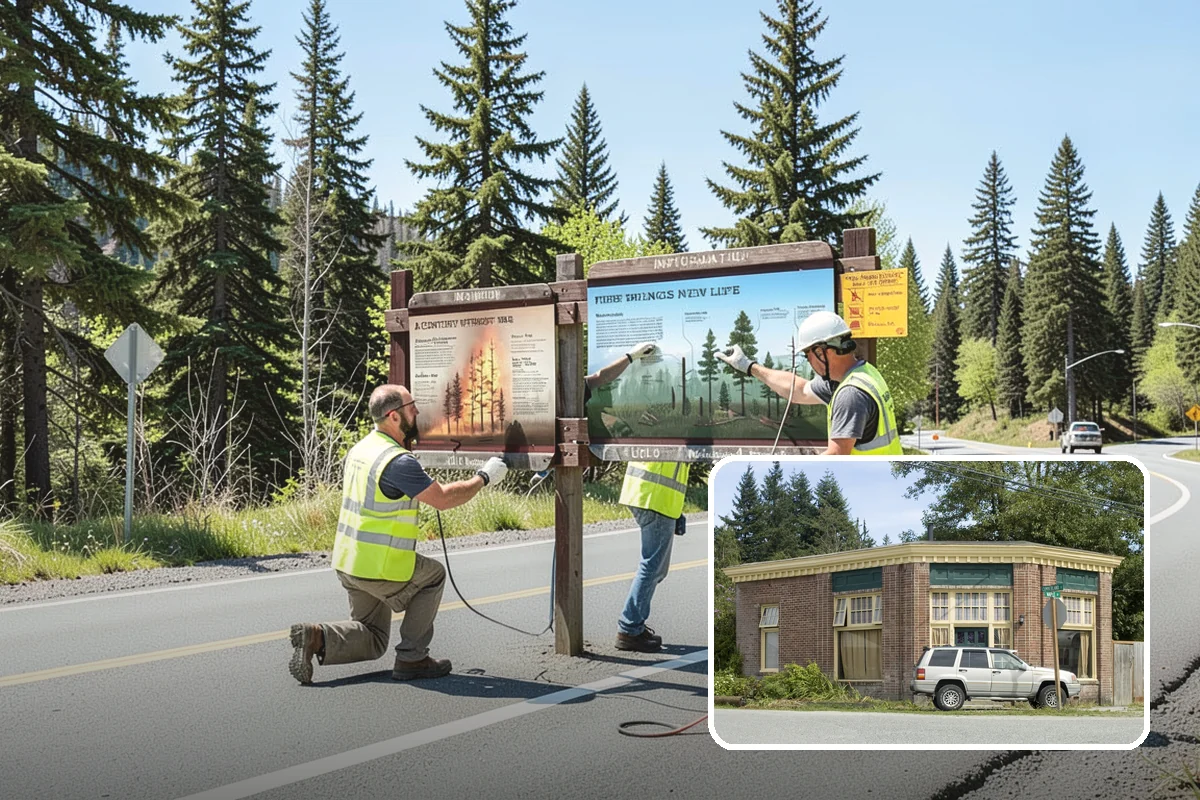 Library Grounds Maintenance in Hamilton, Skagit County, WA - Inviting, hazard-free entrances for patrons of all ages