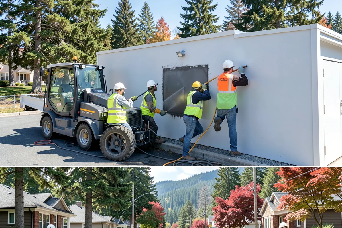 Library Grounds Maintenance in Hunts Point, King County, WA - Spring planting refreshes entry beds before summer reading programs draw peak foot traffic.