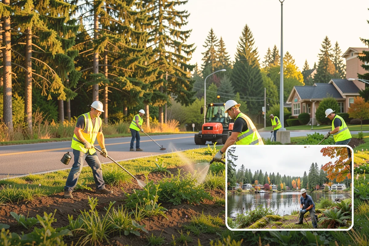 Library Grounds Maintenance in La Conner, Skagit County, WA - Inviting, hazard-free entrances for patrons of all ages