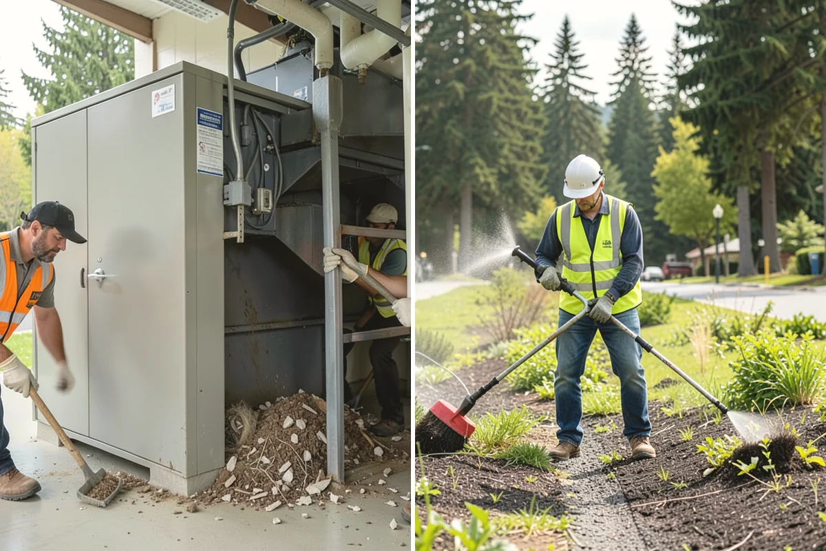 Library Grounds Maintenance in Monroe, Snohomish County, WA - Review branch grounds and programming schedules with library staff